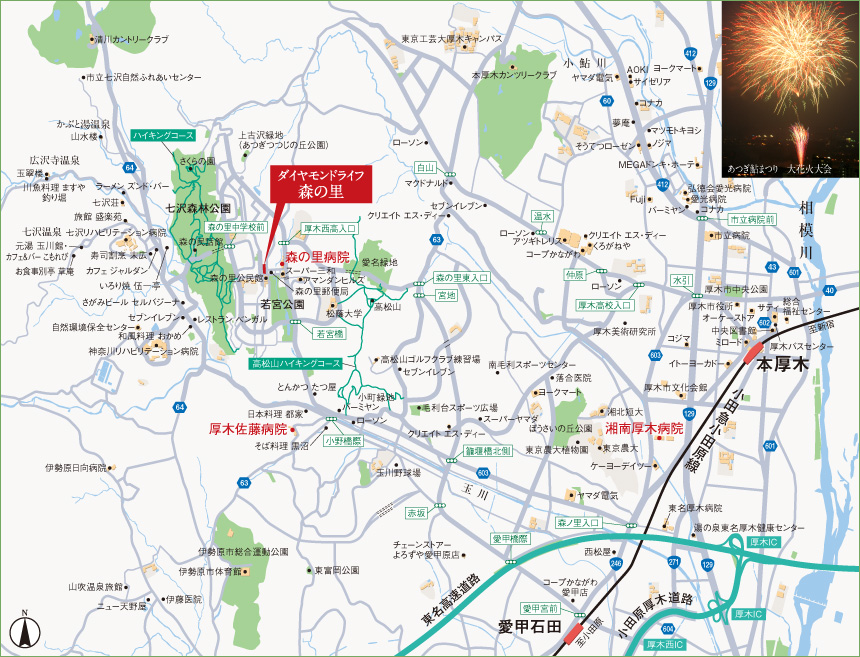 本厚木駅周辺マップ